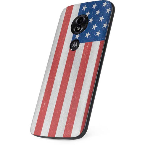 American Flag Distressed Moto E5 Play Skin